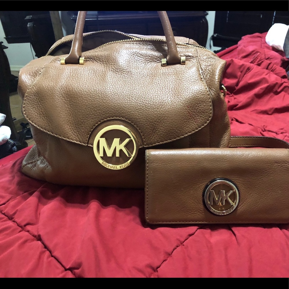 Michael Kors purse AND matching wallet